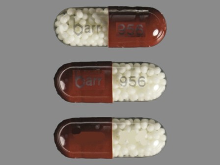 barr 956: (0555-0956) Dextroamphetamine Sulfate 15 mg Extended Release Capsule by Barr Laboratories Inc.