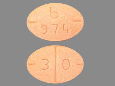 b 974 3 0: (0555-0974) Amphetamine Aspartate 7.5 mg / Amphetamine Sulfate 7.5 mg / Dextroamphetamine Saccharate 7.5 mg / Dextroamphetamine Sulfate 7.5 mg Oral Tablet by Barr Laboratories Inc.