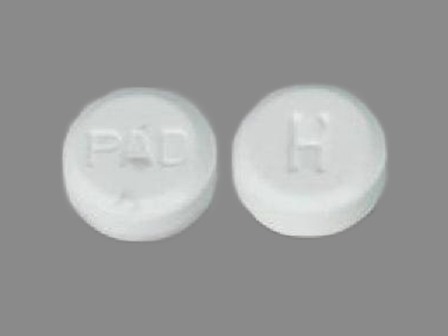 PAD H: (0574-0247) Hyoscyamine Sulfate 0.125 mg Chewable Tablet by Paddock Laboratories, LLC