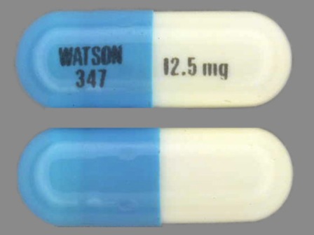 WATSON 347 and 12 5 mg: (0591-0347) Hctz 12.5 mg Oral Capsule by Cardinal Health