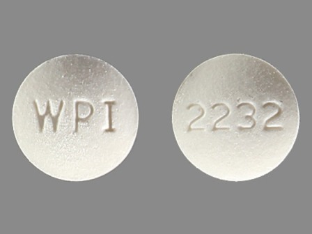 2232 WPI: (0591-2232) Tamoxifen 10 mg (Tamoxifen Citrate 15.2 mg) Oral Tablet by Watson Laboratories, Inc.