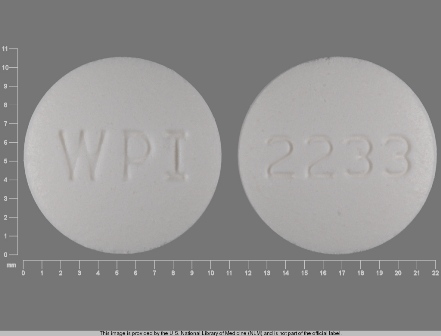 2233 WPI: (0591-2473) Tamoxifen 20 mg (Tamoxifen Citrate 30.4 mg) Oral Tablet by Watson Laboratories, Inc.