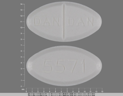 DAN DAN 5571: (0591-5571) Trimethoprim 100 mg Oral Tablet by Pd-rx Pharmaceuticals, Inc.