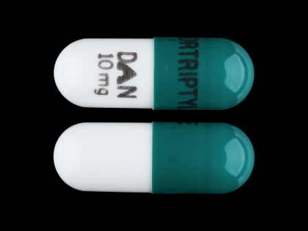 NORTRIPTYLINE DAN 10 mg: (0591-5786) Nortriptyline (As Nortriptyline Hydrochloride) 10 mg Oral Capsule by Rebel Distributors Corp