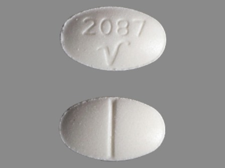 2087 V: (0603-2127) Alprazolam 0.25 mg Oral Tablet by Qualitest Pharmaceuticals