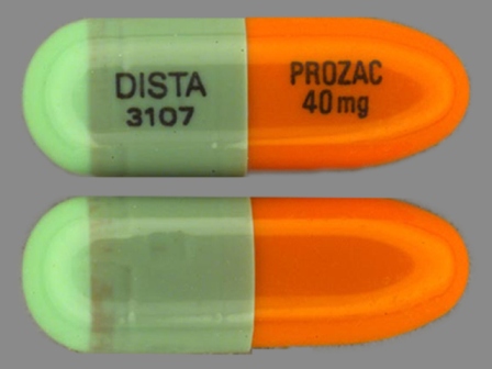 DISTA 3107 Prozac 40 mg: (0777-3107) Prozac 40 mg Oral Capsule by Dista Products Company