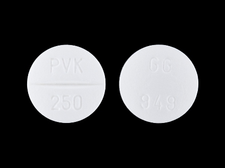 GG949 PVK250: (0781-1205) Pcn V K+ 250 mg Oral Tablet by Pd-rx Pharmaceuticals, Inc.