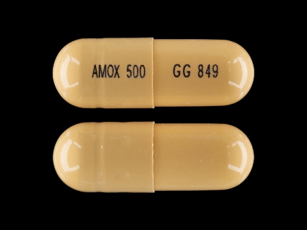 Amoxicillin AMOX;500;GG;849