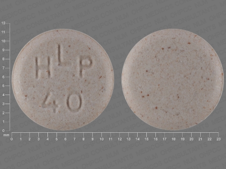 HLP 40: (0781-5234) Pravastatin Sodium 40 mg Oral Tablet by Sandoz Inc