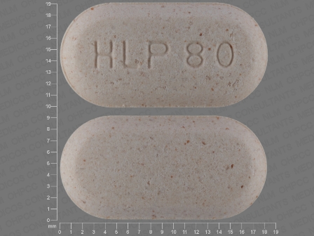 HLP 80: (0781-5235) Pravastatin Sodium 80 mg Oral Tablet by Sandoz Inc