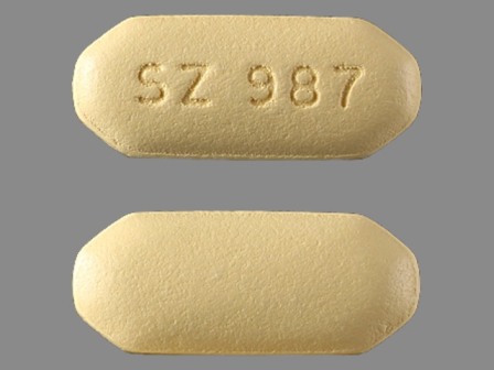 SZ 987: (0781-5792) Levofloxacin 750 mg Oral Tablet by Sandoz Inc