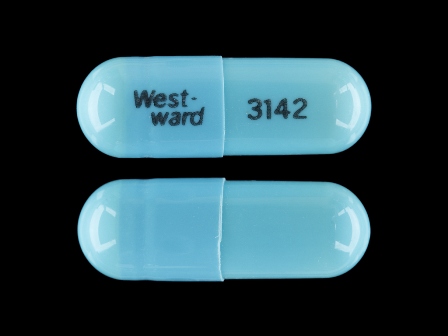 WestWard 3142: (0904-0428) Doxycycline (As Doxycycline Hyclate) 100 mg Oral Capsule by Aidarex Pharmaceuticals LLC