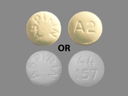 ASPIRIN 44157: (0904-2019) Aspirin 325 mg Oral Tablet by Major Pharmaceuticals