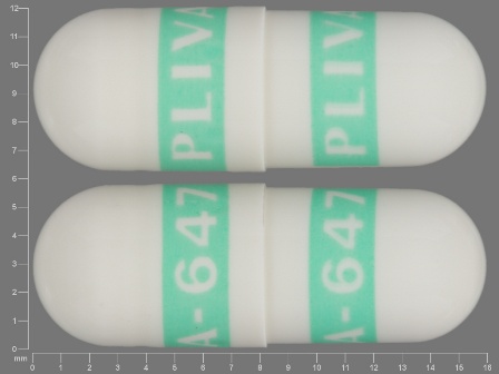 PLIVA 647 PLIVA 647: (10544-582) Fluoxetine 10 mg Oral Capsule by Blenheim Pharmacal, Inc.