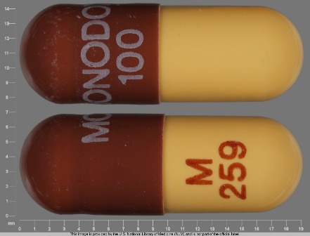 MONODOX 100 M 259: (16110-259) Monodox 100 mg Oral Capsule by Aqua Pharmaceuticals, LLC
