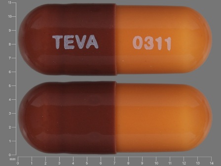 TEVA 0311: (24236-083) Loperamide Hydrochloride 2 mg/1 Oral Capsule by Aidarex Pharmaceuticals LLC