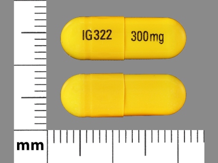 IG322 300mg: (31722-222) Gabapentin 300 mg Oral Capsule by Exelan Pharmaceuticals, Inc.