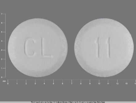 CL 11: (43199-011) Hyoscyamine Sulfate Sl 0.125 Disintegrating Sublingual Tablet by County Line Pharmaceuticals, LLC