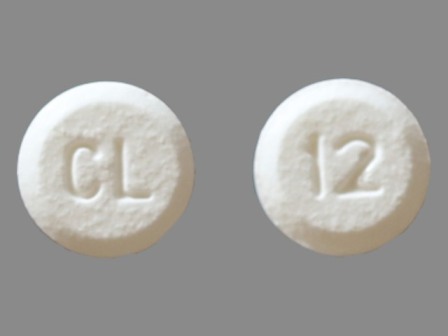 C 12 OR CL 12: (43199-012) Hyoscyamine Sulfate 0.125 mg Chewable Tablet by County Line Pharmaceuticals, LLC