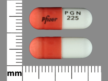 Pfizer PGN 225: (43353-876) Lyrica 225 mg Oral Capsule by Aphena Pharma Solutions - Tennessee, LLC