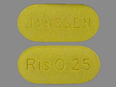 Ris 0 25 JANSSEN: (50458-301) Risperdal 0.25 mg Oral Tablet by Janssen Pharmaceuticals, Inc.