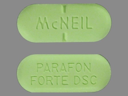 PARAFON FORTE DSC MCNEIL: (50458-625) Parafon Forte Dsc 500 mg Oral Tablet by Janssen Pharmaceuticals, Inc.
