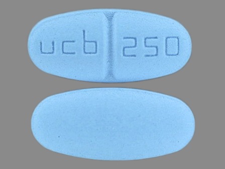 ucb 250: (50474-594) Keppra 250 mg Oral Tablet by Ucb, Inc.