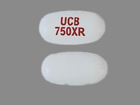 UCB 750XR: (50474-599) 24 Hr Keppra XR 750 mg Extended Release Tablet by Ucb, Inc.