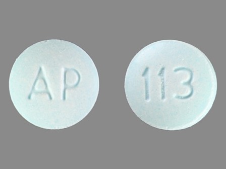 AP 113: (50532-113) Hyoscyamine Sulfate Sl 0.125 Disintegrating Sublingual Tablet by Franklin Pharmaceutical LLC