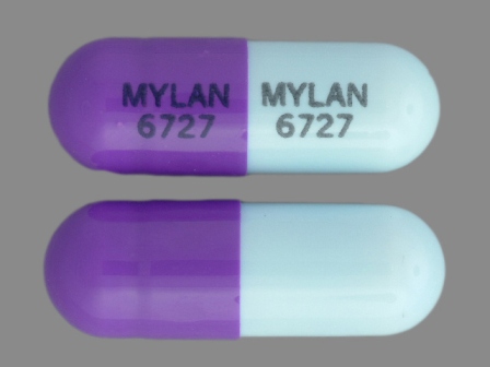 MYLAN 6727: (51079-768) Zonisamide 100 mg Oral Capsule by Mylan Institutional Inc.
