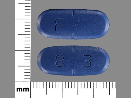 F 8 3: (52343-052) Valacyclovir 1 Gm Oral Tablet by Gen-source Rx