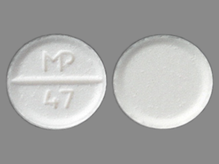 MP 47: (53489-176) Albuterol 2 mg (As Albuterol Sulfate 2.4 mg) Oral Tablet by Mutual Pharmaceutical Company, Inc.