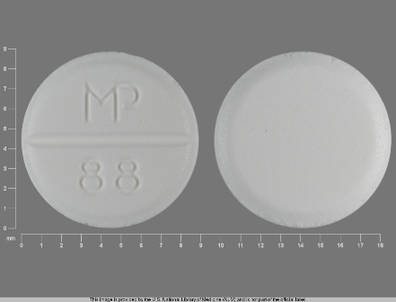 MP 88: (53489-177) Albuterol 4 mg (As Albuterol Sulfate 4.8 mg) Oral Tablet by Mutual Pharmaceutical Company, Inc.