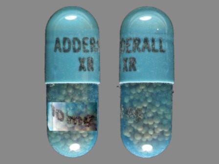 ADDERALL XR 10 mg: (54092-383) Adderall XR 10 mg 24 Hr Extended Release Capsule by Physicians Total Care, Inc.
