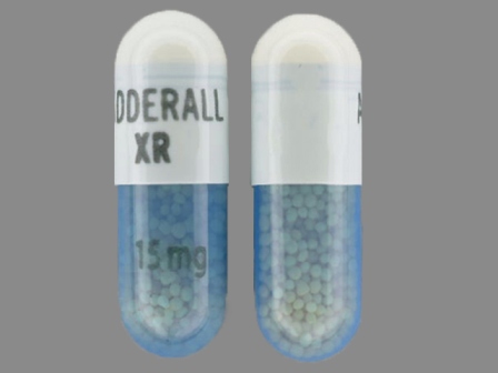 ADDERALL XR 15 mg: (54092-385) Adderall XR 15 mg 24 Hr Extended Release Capsule by Shire Us Manufacturing Inc.