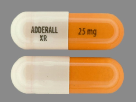 ADDERALL XR 25 mg: (54092-389) Adderall XR 25 mg 24 Hr Extended Release Capsule by Physicians Total Care, Inc.
