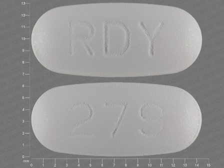 RDY 279: (55111-279) Levofloxacin 250 mg/1 Oral Tablet, Film Coated by Major Pharmaceuticals