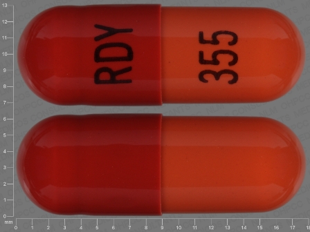 RDY 355: (55111-355) Rivastigmine 6 mg (As Rivastigmine Tartrate 9.6 mg) Oral Capsule by Dr.reddy's Laboratories Limited