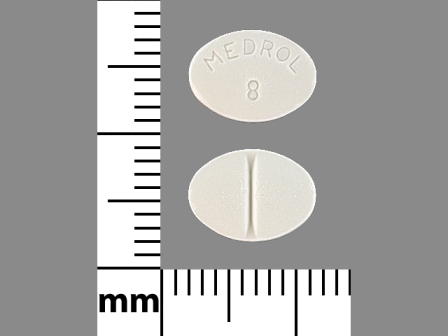MEDROL 8: (59762-0049) Methylprednisolone 8 mg Oral Tablet by Greenstone LLC
