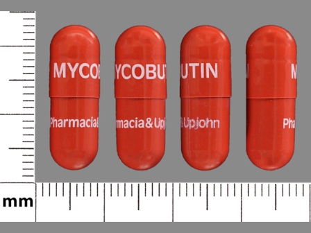 MYCOBUTIN PHARMACIA UPJOHN: (59762-1350) Rifabutin 150 mg Oral Capsule by Greenstone LLC
