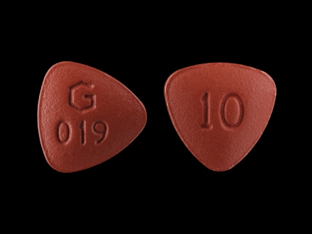 G 019 10: (59762-5020) Quinapril (As Quinapril Hydrochloride) 10 mg Oral Tablet by Greenstone LLC