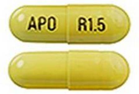 APO R1 5: (60429-393) Rivastigmine Tartrate 1.5 mg Oral Capsule by Golden State Medical Supply, Inc.
