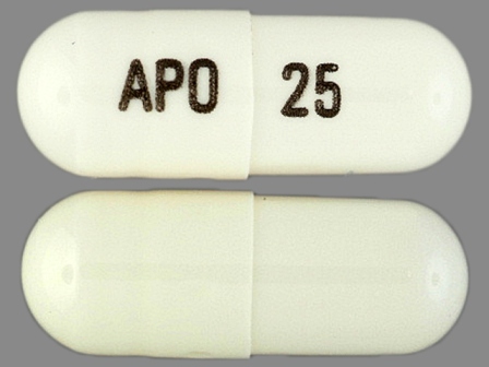 APO 25: (60505-2545) Zonisamide 25 mg Oral Capsule by Apotex Corp.