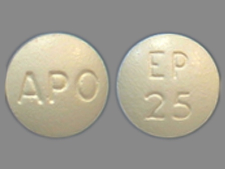 EP 25 APO: (60505-2651) Eplerenone 25 mg Oral Tablet by Apotex Corp