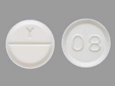 Y 08: (60687-458) Glycopyrrolate 1 mg Oral Tablet by American Health Packaging