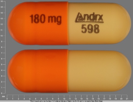 Andrx 598 180 mg: (62037-598) Cartia 180 mg Oral Capsule, Extended Release by A-s Medication Solutions