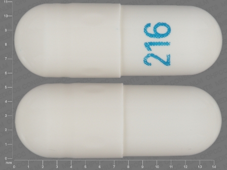216: (67877-222) Gabapentin 100 mg Oral Capsule by Major Pharmaceuticals
