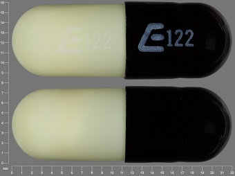 E122: (68084-446) Nitrofurantoin 100 mg (Nitrofurantoin Macrocrystals 25 mg / Nitrofurantoin Monohydrate 75 mg) Oral Capsule by American Health Packaging
