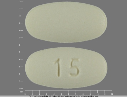 15: (68180-502) Meloxicam 15 mg Oral Tablet by Lupin Pharmaceuticals, Inc.