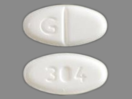 G 304: (68462-304) Norethindrone Acetate 5 mg Oral Tablet by Kaiser Foundation Hospitals